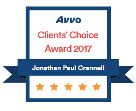 Avvo | Clients' Choice Award 2017 | Jonathan Paul Crannell