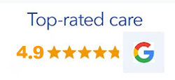 Top-rated care | 4.9 stars | Google